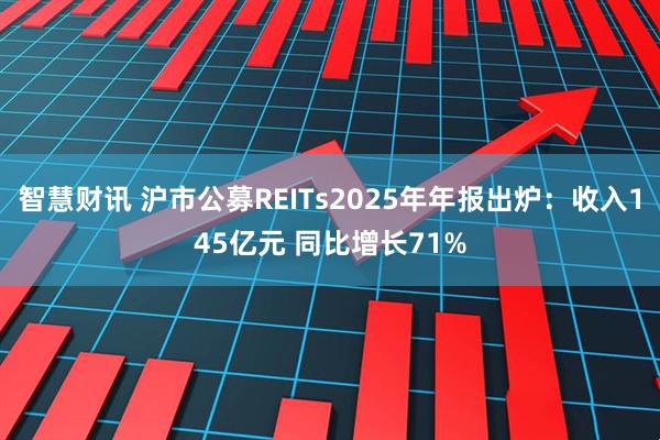 智慧财讯 沪市公募REITs2025年年报出炉：收入145亿元 同比增长71%